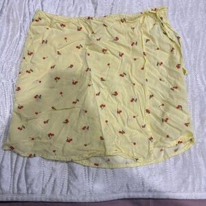 10 for $10 Yellow Skirt with Cherry Print